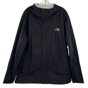 The North Face Men’s The Stow Black Lightweight Windbreaker Hooded Jacket